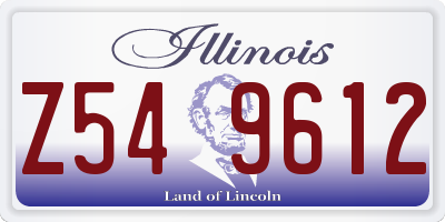 IL license plate Z549612