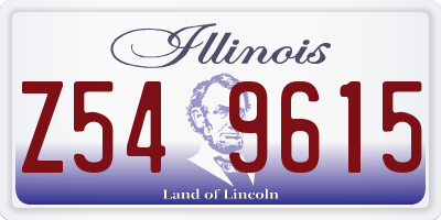 IL license plate Z549615