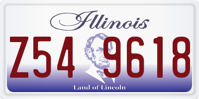 IL license plate Z549618