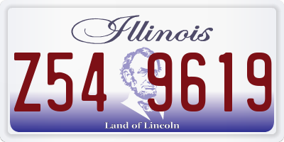 IL license plate Z549619