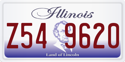 IL license plate Z549620