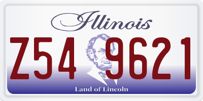 IL license plate Z549621