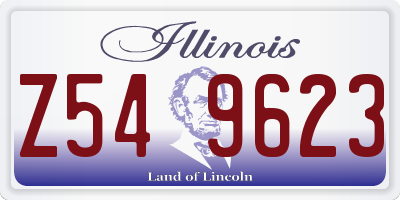 IL license plate Z549623