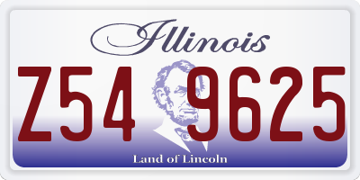 IL license plate Z549625