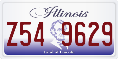 IL license plate Z549629