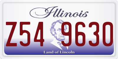 IL license plate Z549630