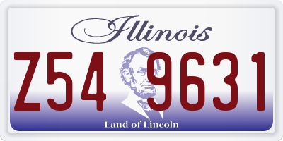 IL license plate Z549631