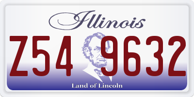 IL license plate Z549632