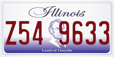 IL license plate Z549633