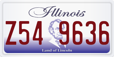 IL license plate Z549636