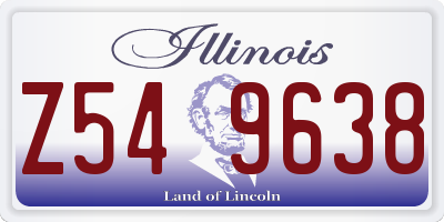 IL license plate Z549638