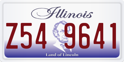IL license plate Z549641