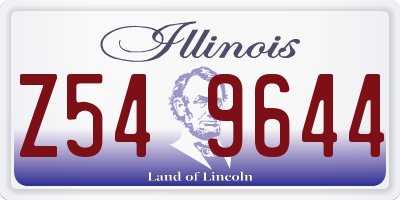 IL license plate Z549644