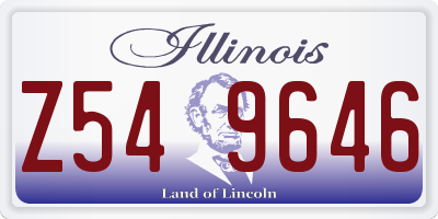 IL license plate Z549646