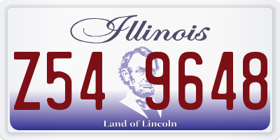 IL license plate Z549648