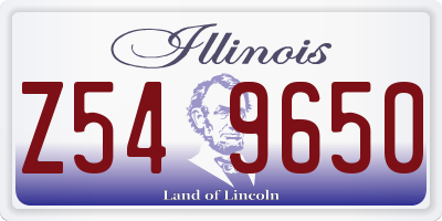 IL license plate Z549650