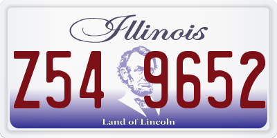 IL license plate Z549652