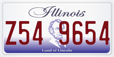 IL license plate Z549654