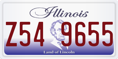 IL license plate Z549655