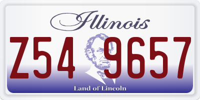 IL license plate Z549657
