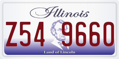 IL license plate Z549660