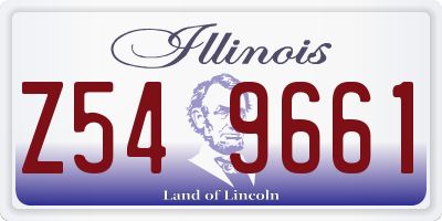 IL license plate Z549661