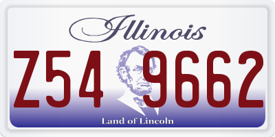 IL license plate Z549662
