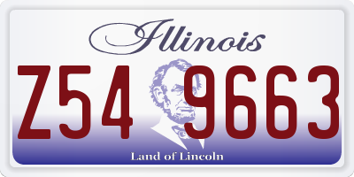 IL license plate Z549663