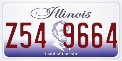 IL license plate Z549664