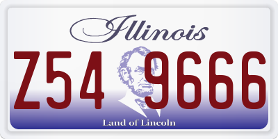 IL license plate Z549666