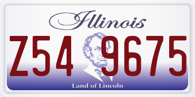 IL license plate Z549675