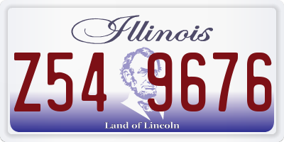 IL license plate Z549676
