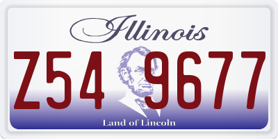 IL license plate Z549677