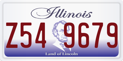 IL license plate Z549679