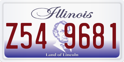 IL license plate Z549681