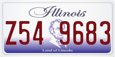 IL license plate Z549683