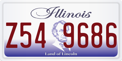 IL license plate Z549686