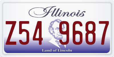IL license plate Z549687