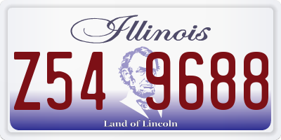 IL license plate Z549688