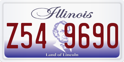 IL license plate Z549690