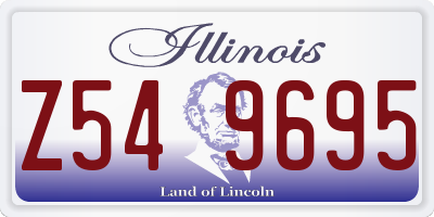 IL license plate Z549695