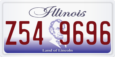 IL license plate Z549696