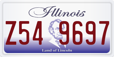 IL license plate Z549697