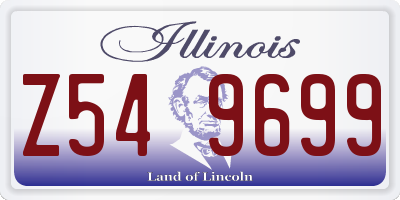 IL license plate Z549699