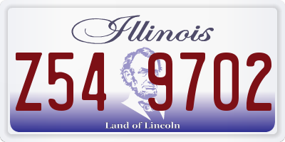 IL license plate Z549702