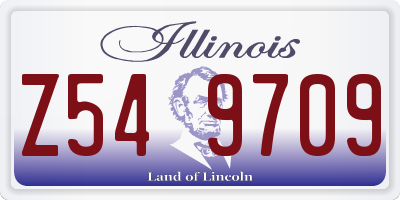 IL license plate Z549709