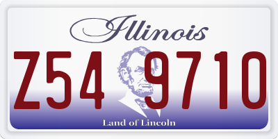 IL license plate Z549710