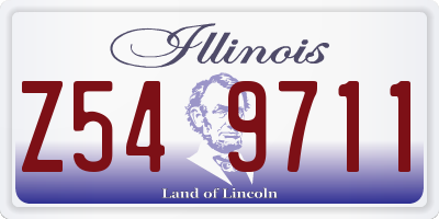 IL license plate Z549711