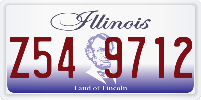 IL license plate Z549712