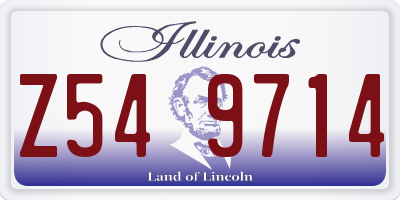 IL license plate Z549714